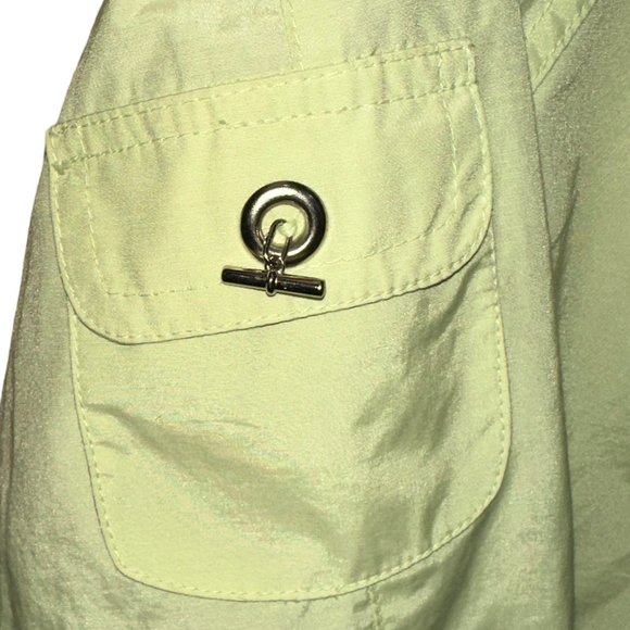 Women's Larry Levine‎ Honeydew Windbreaker Jacket Size Small - Picture 7 of 7